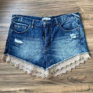 Free People Jean Shorts